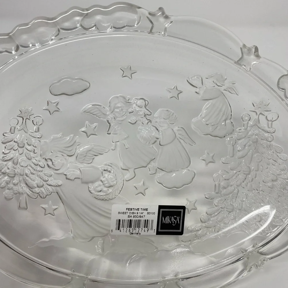 NEW - Mikasa Festive Time Holiday Sweet Dish